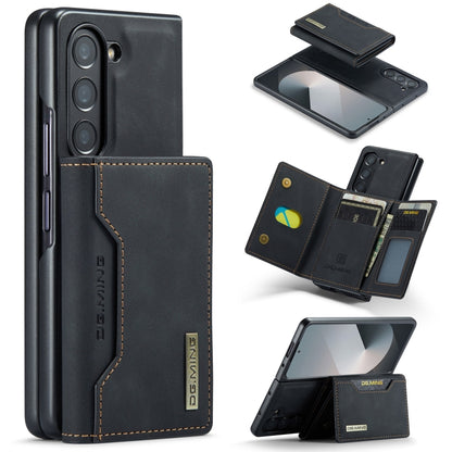 For Samsung Galaxy Z Fold6 DG.MING M2 Series 3-Fold Multi Card Bag + Magnetic Phone Case(Black) - Galaxy Z Fold6 5G Cases by DG.MING | Online Shopping UK | buy2fix