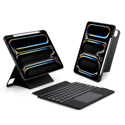 For iPad Pro 11 2024 DUX DUCIS DK Series Magnetic Wireless Bluetooth Keyboard Tablet Case(Black) - For iPad Pro by DUX DUCIS | Online Shopping UK | buy2fix