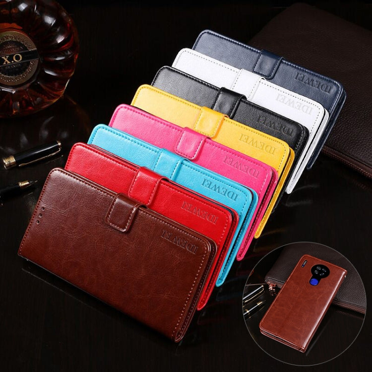 For Blackview A80 idewei Crazy Horse Texture Horizontal Flip Leather Case with Holder & Card Slots & Wallet(Rose Red) - More Brand by idewei | Online Shopping UK | buy2fix