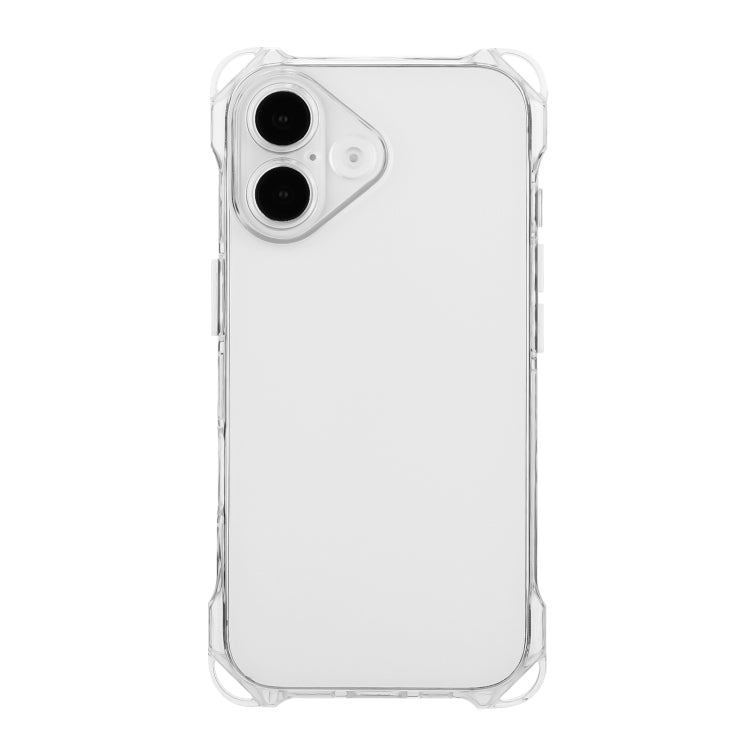 For iPhone 16 Plus Four-corner Shockproof TPU Phone Case(Transparent) - iPhone 16 Plus Cases by buy2fix | Online Shopping UK | buy2fix