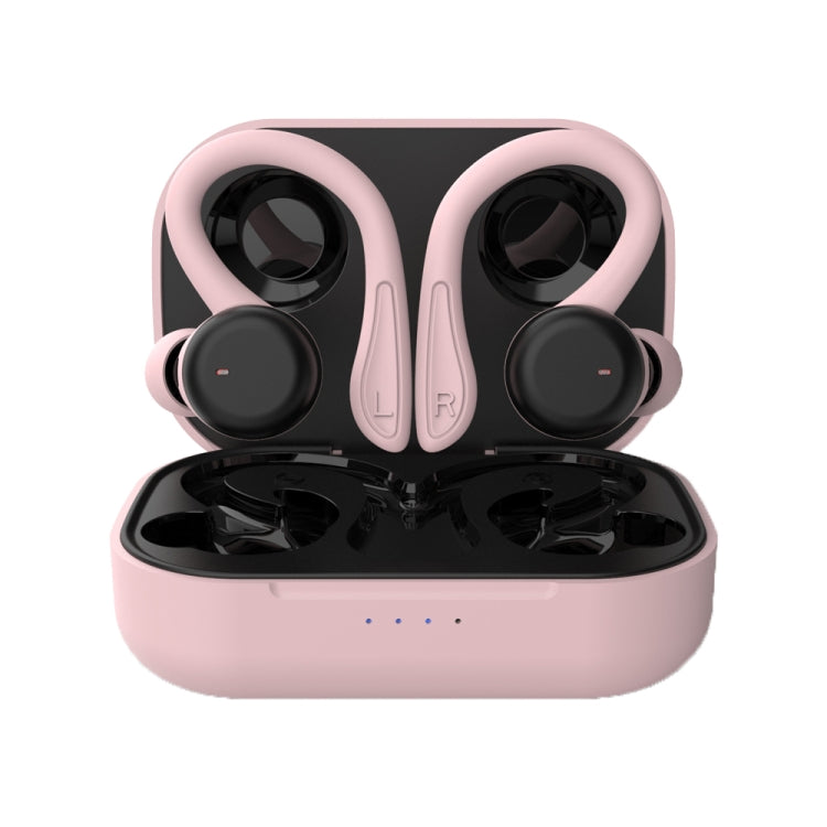 T&G T40 TWS IPX6 Waterproof Hanging Ear Wireless Bluetooth Earphones with Charging Box(Pink) - TWS Earphone by T&G | Online Shopping UK | buy2fix