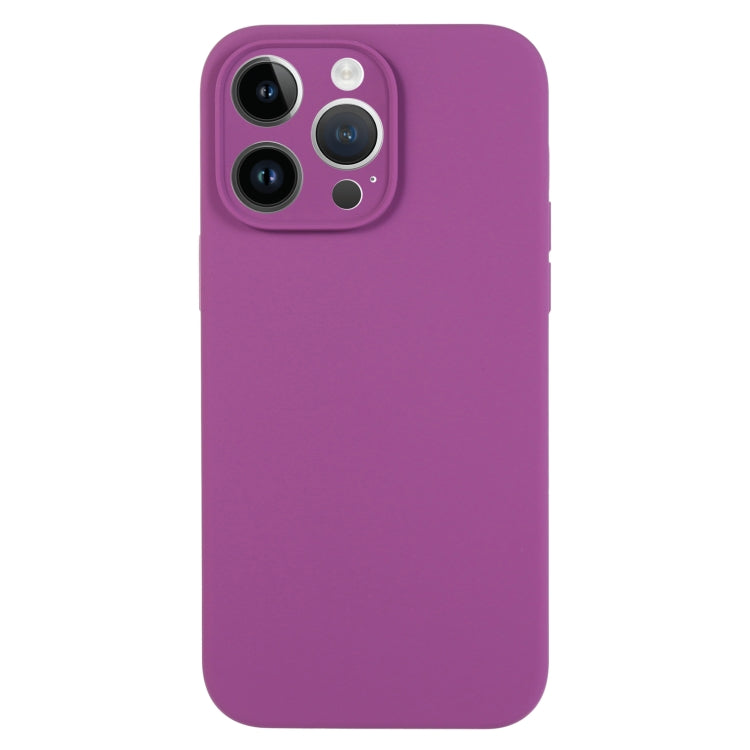 For iPhone 13 Pro Pure Color Liquid Silicone Fine Pore Phone Case(Grape Purple) - iPhone 13 Pro Cases by buy2fix | Online Shopping UK | buy2fix