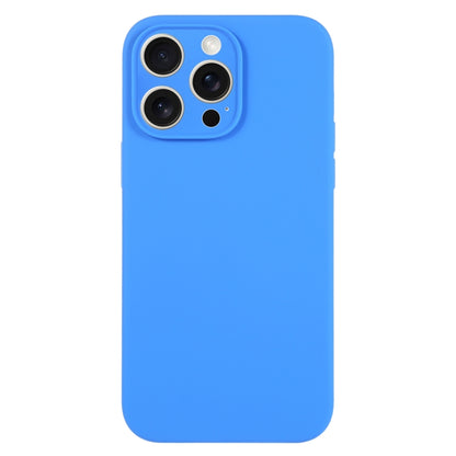 For iPhone 16 Pro Pure Color Liquid Silicone Fine Pore Phone Case(Lake Blue) - iPhone 16 Pro Cases by buy2fix | Online Shopping UK | buy2fix