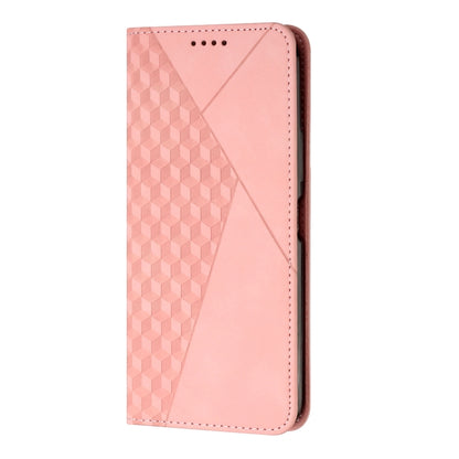 For Motorola Moto G Play 5G 2024 / G 5G 2024 Diamond Splicing Skin Feel Magnetic Leather Phone Case(Rose Gold) - Motorola Cases by buy2fix | Online Shopping UK | buy2fix