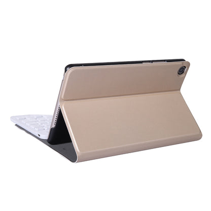 A0T8 For Huawei MatePad T8 8 inch ABS Ultra-thin Detachable Bluetooth Keyboard Voltage PU Leather Tablet Case with Bracket(Gold) - Huawei Keyboard by buy2fix | Online Shopping UK | buy2fix