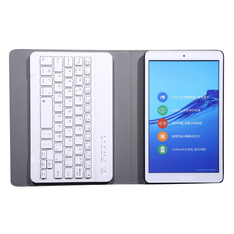 A0T8 For Huawei MatePad T8 8 inch ABS Ultra-thin Detachable Bluetooth Keyboard Voltage PU Leather Tablet Case with Bracket(Gold) - Huawei Keyboard by buy2fix | Online Shopping UK | buy2fix