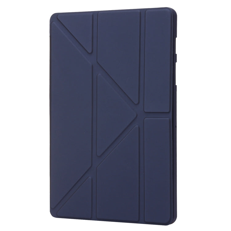 For Samsung Galaxy Tab S9+ Deformation Silicone Leather Tablet Case(Dark Blue) - Galaxy Tab S9+ Cases by buy2fix | Online Shopping UK | buy2fix