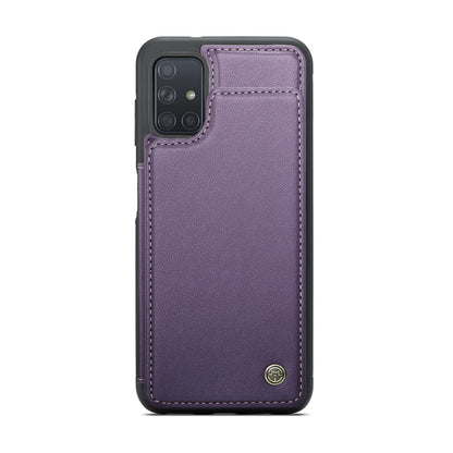 For Samsung Galaxy A51 4G CaseMe C22 Card Slots Holder RFID Anti-theft Phone Case(Purple) - Galaxy Phone Cases by CaseMe | Online Shopping UK | buy2fix