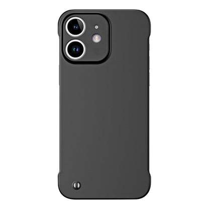 For iPhone 11 Frameless Metallic Paint Hybrid PC Phone Case(Matte Black) - iPhone 11 Cases by buy2fix | Online Shopping UK | buy2fix