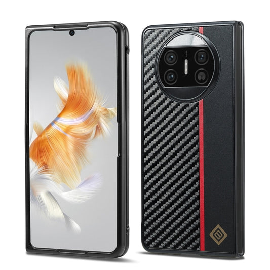 For Huawei Mate X3 LC.IMEEKE 3 in 1 Carbon Fiber Texture Shockproof Phone Case(Black) - Huawei Cases by LC.IMEEKE | Online Shopping UK | buy2fix