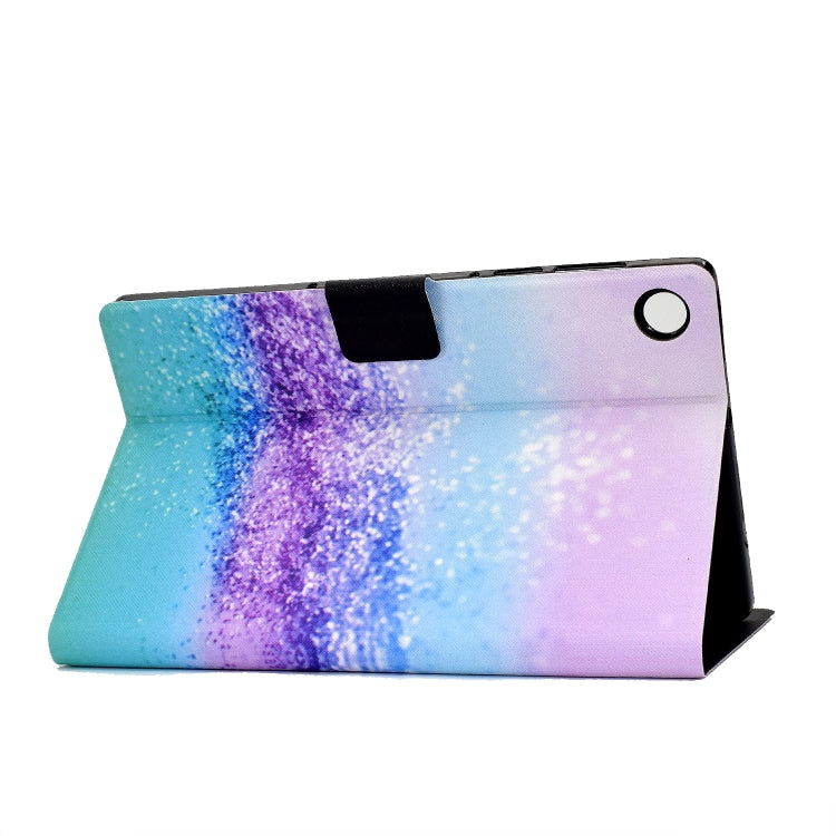 For Samsung Galaxy Tab A9+ Electric Pressed Colored Drawing Leather Tablet Case with Sleep / Wake-up Function(Color Sand) - Galaxy Tab A9+ by buy2fix | Online Shopping UK | buy2fix