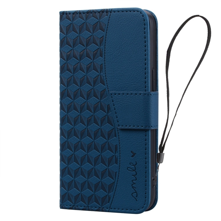 For Samsung Galaxy S20 FE 5G Diamond Buckle Leather Phone Case with Lanyard(Royal Blue) - Galaxy S20 FE Cases by buy2fix | Online Shopping UK | buy2fix