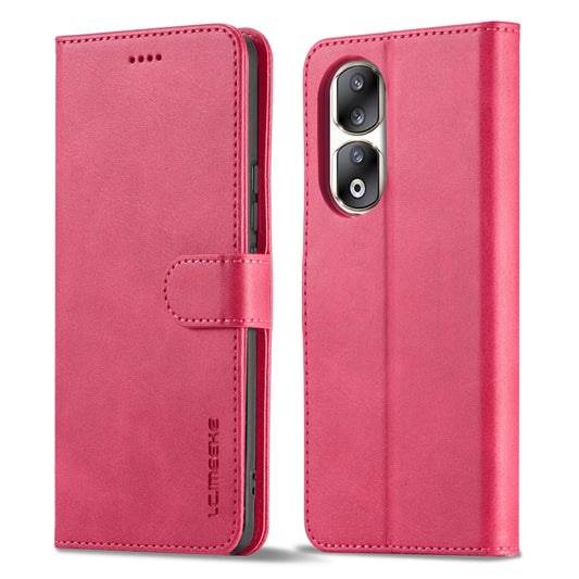 For Honor 90 Pro LC.IMEEKE Calf Texture Leather Phone Case(Red) - Honor Cases by LC.IMEEKE | Online Shopping UK | buy2fix