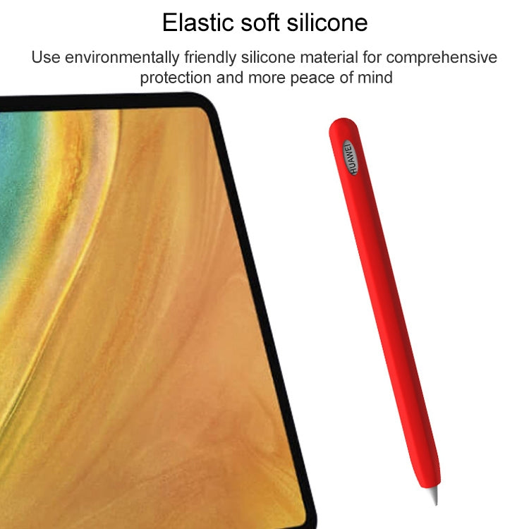 For Huawei M-pencil Stylus Touch Pen Integrated Non-slip Silicone Protective Cover(Fluorescent Color) - Pencil Accessories by buy2fix | Online Shopping UK | buy2fix