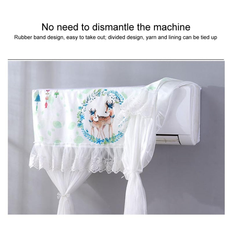 Do Not Take Dust-proof And Anti Direct Blowing Simple Wind Hanging Machine Air Conditioner Moon Cover, Size:Width 80 × Thickness 20 × Height 90cm(Cane Vine) - Dust Covers by buy2fix | Online Shopping UK | buy2fix