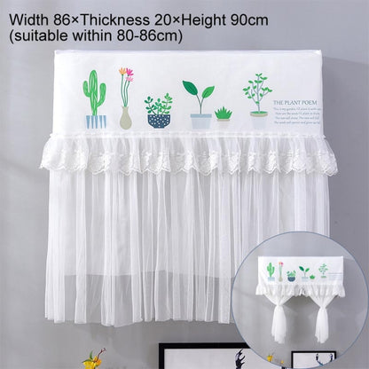 Do Not Take Dust-proof And Anti Direct Blowing Simple Wind Hanging Machine Air Conditioner Moon Cover, Size:Width 86 × Thickness 20 × Height 90cm(Flowerpot) - Dust Covers by buy2fix | Online Shopping UK | buy2fix