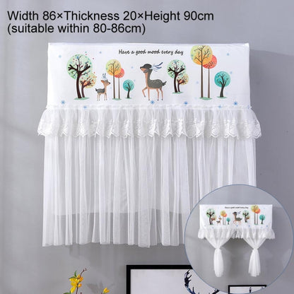 Do Not Take Dust-proof And Anti Direct Blowing Simple Wind Hanging Machine Air Conditioner Moon Cover, Size:Width 86 × Thickness 20 × Height 90cm(Cartoon Deer) - Dust Covers by buy2fix | Online Shopping UK | buy2fix