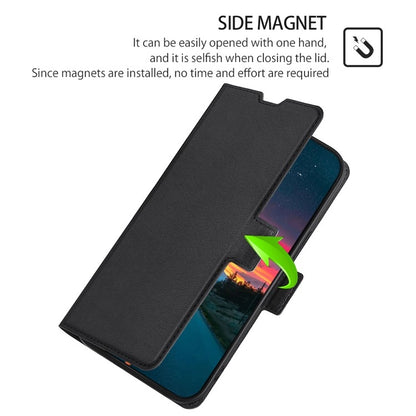 For Motorola Moto G Play 4G 2024 Ultra-thin Voltage Side Buckle Horizontal Flip Leather Phone Case(Black) - Motorola Cases by buy2fix | Online Shopping UK | buy2fix