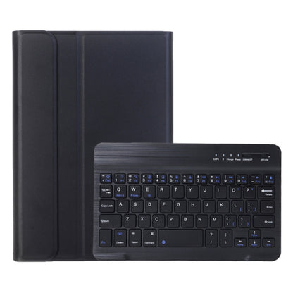 For Samsung Galaxy Tab A9 X110/X115 A221B Candy Color TPU Bluetooth Keyboard Leather Tablet Case with Pen Holder(Black) - Samsung Keyboard by buy2fix | Online Shopping UK | buy2fix