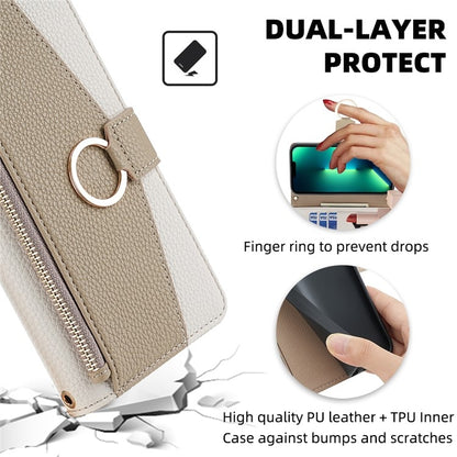 For Samsung Galaxy S24 5G Crossbody Litchi Texture Leather Phone Case(White) - Galaxy S24 5G Cases by buy2fix | Online Shopping UK | buy2fix