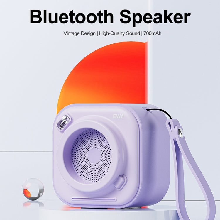 EWA A132 Portable Mini Stereo Wireless Bluetooth Speaker(Purple) - Mini Speaker by EWA | Online Shopping UK | buy2fix