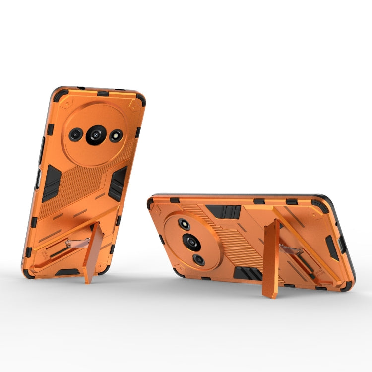 For Xiaomi Redmi A3 4G Global Punk Armor 2 in 1 PC + TPU Phone Case with Holder(Orange) - Xiaomi Cases by buy2fix | Online Shopping UK | buy2fix