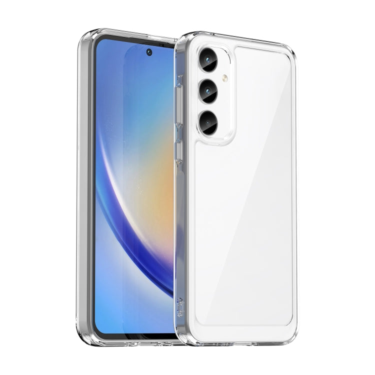 For Samsung Galaxy A55 Colorful Series Acrylic Hybrid TPU Phone Case(Transparent) - Galaxy Phone Cases by buy2fix | Online Shopping UK | buy2fix