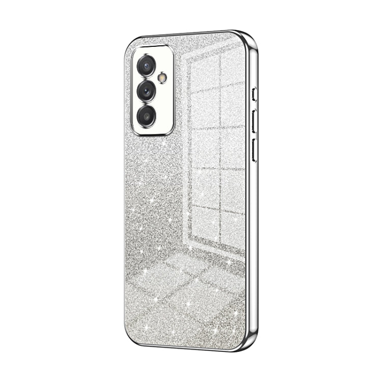 For Samsung Galaxy A82 5G Gradient Glitter Powder Electroplated Phone Case(Silver) - Galaxy Phone Cases by buy2fix | Online Shopping UK | buy2fix