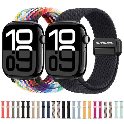 For Apple Watch Series 10 46mm DUX DUCIS Mixture Pro Series Magnetic Buckle Nylon Braid Watch Band(Sunny Color) - Watch Bands by DUX DUCIS | Online Shopping UK | buy2fix