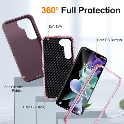For Samsung Galaxy S24 5G Life Waterproof Rugged Phone Case(Purple + Pink) - Galaxy S24 5G Cases by buy2fix | Online Shopping UK | buy2fix