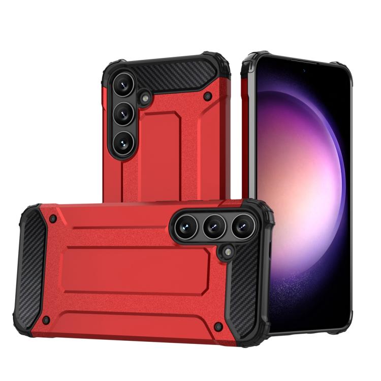 For Samsung Galaxy S25+ 5G Magic Armor TPU Hybrid PC Phone Case(Red) - Galaxy S25+ 5G Cases by buy2fix | Online Shopping UK | buy2fix