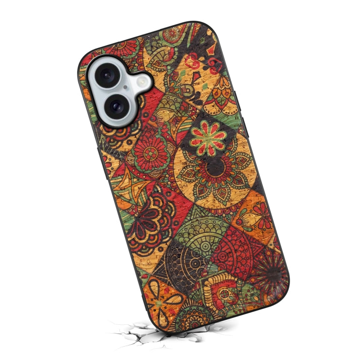 For iPhone 16 Four Seasons Flower Language Series TPU Phone Case(Autumn Yellow) - iPhone 16 Cases by buy2fix | Online Shopping UK | buy2fix