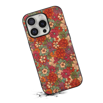 For iPhone 16 Pro Four Seasons Flower Language Series TPU Phone Case(Summer Red) - iPhone 16 Pro Cases by buy2fix | Online Shopping UK | buy2fix