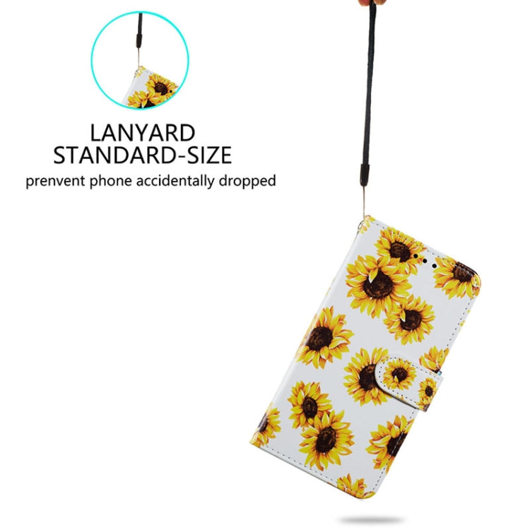 For Ulefone Note 14 Painted Pattern Horizontal Flip Leather Phone Case(Sunflower) - Ulefone Cases by buy2fix | Online Shopping UK | buy2fix