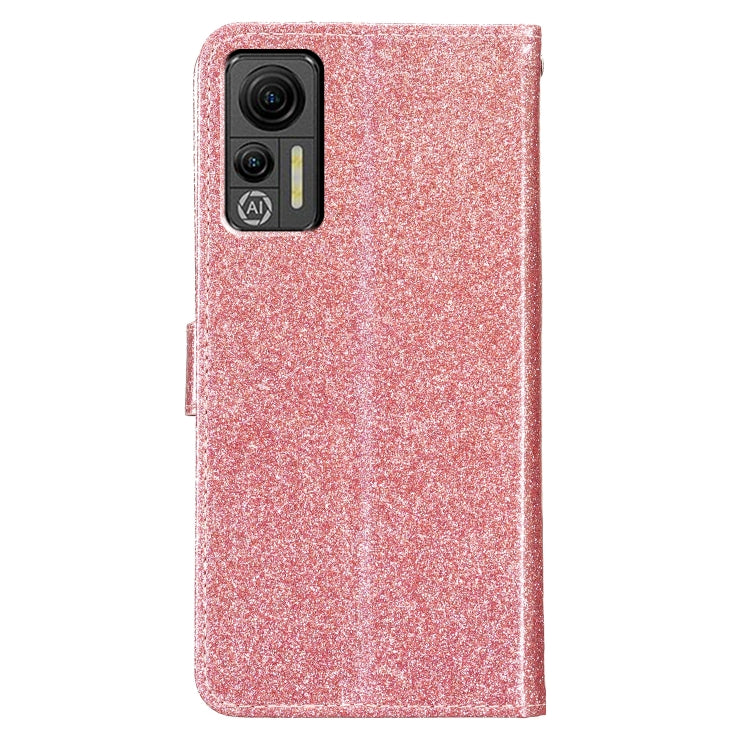 For Ulefone Note 14 Glitter Powder Flip Leather Phone Case(Rose Gold) - Ulefone Cases by buy2fix | Online Shopping UK | buy2fix