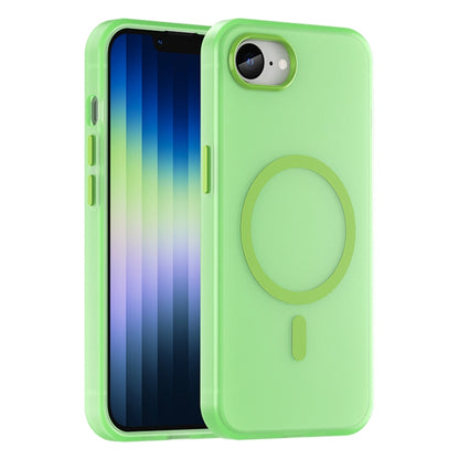 For iPhone SE 2024 MagSafe Frosted Translucent TPU + PC Full Coverage Phone Case(Green) - More iPhone Cases by buy2fix | Online Shopping UK | buy2fix