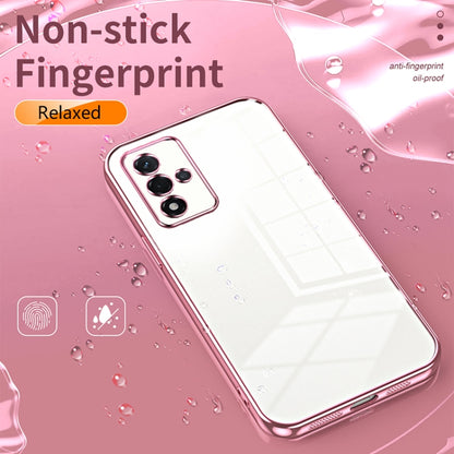 For OPPO A93s 5G Transparent Plating Fine Hole Phone Case(Black) - OPPO Cases by buy2fix | Online Shopping UK | buy2fix