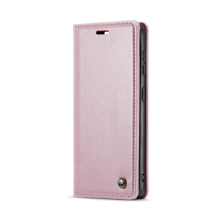 For Samsung Galaxy S24+ 5G CaseMe 003 Crazy Horse Texture Flip Leather Phone Case(Pink) - Galaxy S24+ 5G Cases by CaseMe | Online Shopping UK | buy2fix