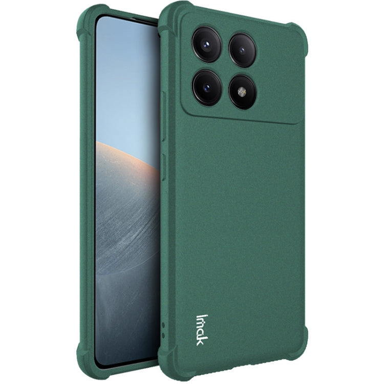 For Xiaomi Redmi K70 5G / K70 Pro 5G imak Shockproof Airbag TPU Phone Case(Matte Green) - K70 Pro Cases by imak | Online Shopping UK | buy2fix