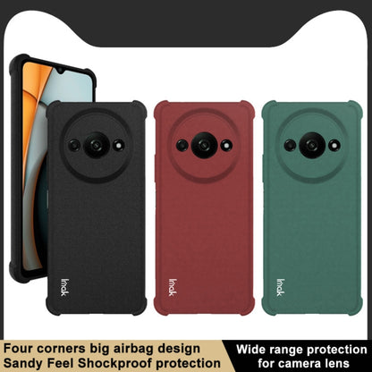 For Xiaomi Redmi A3 4G imak Shockproof Airbag TPU Phone Case(Matte Black) - Xiaomi Cases by imak | Online Shopping UK | buy2fix