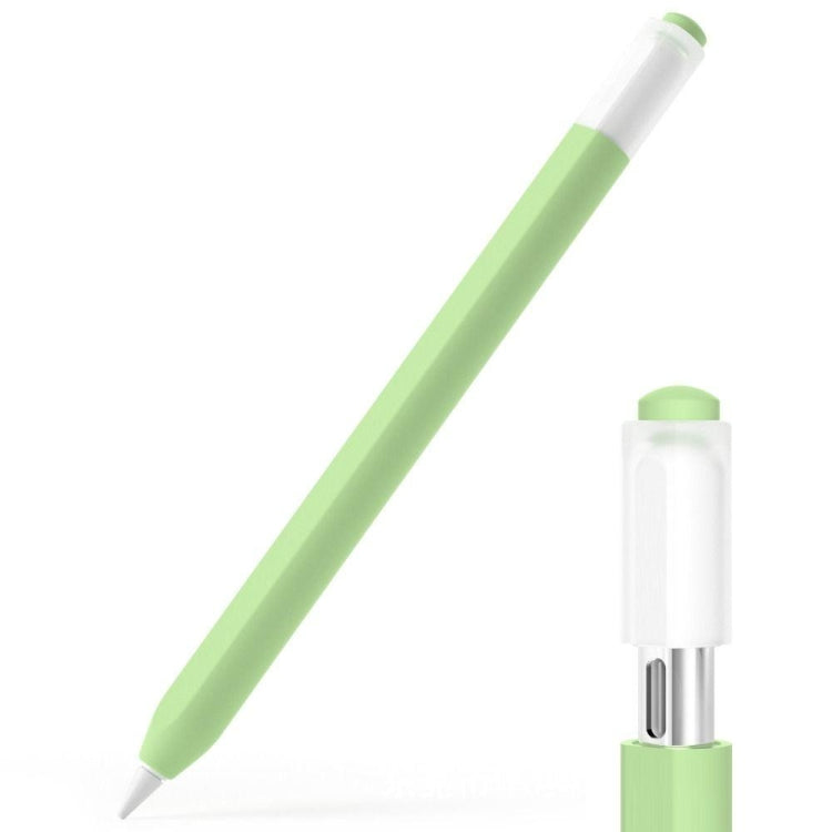 For Apple Pencil (USB-C) Jelly Silicone Stylus Pen Protective Cover(Matcha Green) - Pencil Accessories by buy2fix | Online Shopping UK | buy2fix