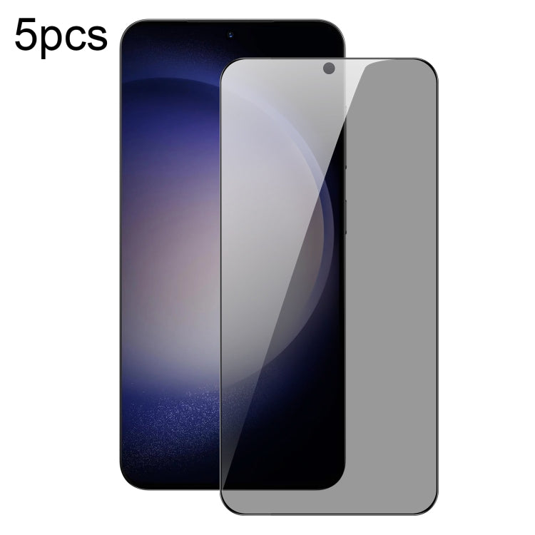 For Samsung Galaxy S24+ 5G 5pcs DUX DUCIS 0.33mm 9H High Aluminum Anti-spy HD Tempered Glass Film - Galaxy S24+ 5G Tempered Glass by DUX DUCIS | Online Shopping UK | buy2fix