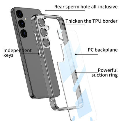 For Samsung Galaxy S24 5G GKK Space Frame Transparent PC + TPU Phone Case(Transparent Green) - Galaxy S24 5G Cases by GKK | Online Shopping UK | buy2fix