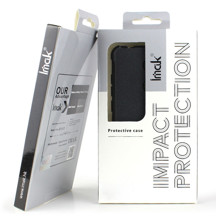 For OPPO Reno11 5G Global imak Shockproof Airbag TPU Phone Case(Matte Black) - Reno11 Cases by imak | Online Shopping UK | buy2fix