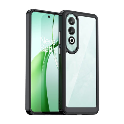 For OnePlus Nord CE4 Colorful Series Acrylic Hybrid TPU Phone Case(Black) - OnePlus Cases by buy2fix | Online Shopping UK | buy2fix