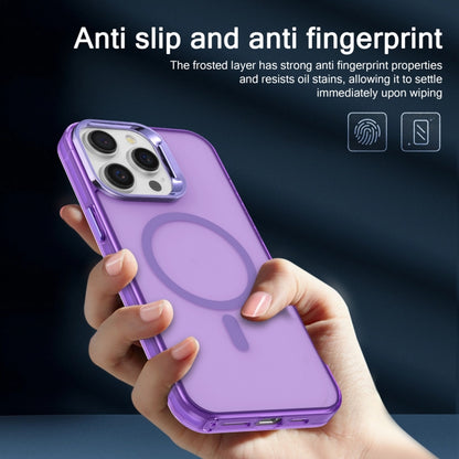 For iPhone 15 Plus Electroplated IMD Magsafe PC Hybrid TPU Phone Case(Purple) - iPhone 15 Plus Cases by buy2fix | Online Shopping UK | buy2fix