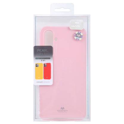 For Samsung Galaxy S24 5G GOOSPERY PEARL JELLY Shockproof TPU Phone Case(Pink) - Galaxy S24 5G Cases by GOOSPERY | Online Shopping UK | buy2fix