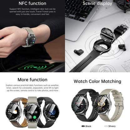 X10 Headphones Smart Watch 1.39 inch Waterproof Bracelet, Support Bluetooth Call / NFC / Heart Rate(Silver) - Smart Watches by buy2fix | Online Shopping UK | buy2fix