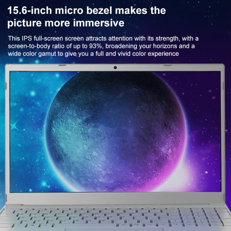 V8 15.6 inch Ultrathin Laptop, 16GB+1TB, Windows 10 Intel Processor N95 Quad Core(Silver) - Others by buy2fix | Online Shopping UK | buy2fix