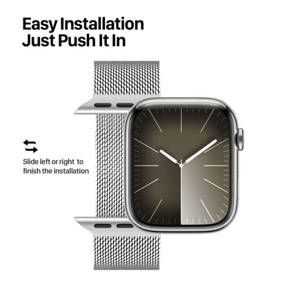 For Apple Watch Series 6 40mm DUX DUCIS Milanese Pro Series Stainless Steel Watch Band(Silver) - Watch Bands by DUX DUCIS | Online Shopping UK | buy2fix